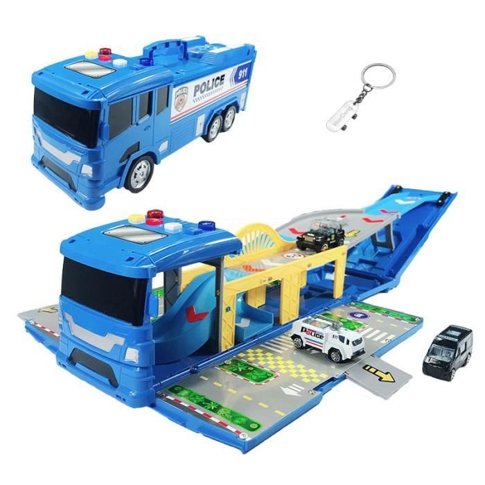 huiye parking garage jouet piste de police voiture camion parking