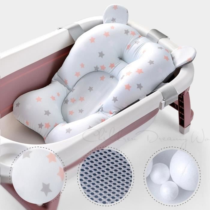 Tapis De Support De Siege De Bain Pour Bebe Coussin De Corps Confortable Et Antiderapant Pour Bebe Pliable Cdiscount Puericulture Eveil Bebe