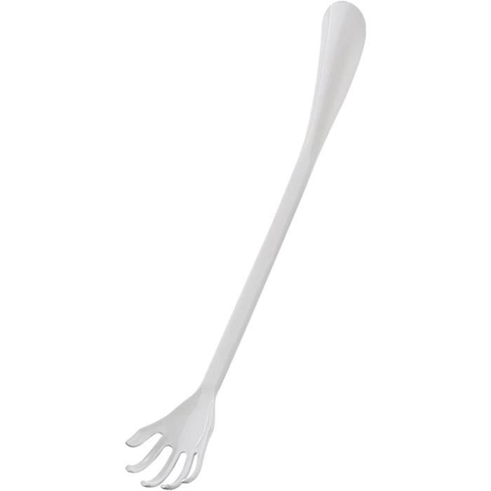 Gratte-dos/chausse-pied 50cm En Plastique Blanc - Multifonction Pour Le Dos Et Les Chaussures