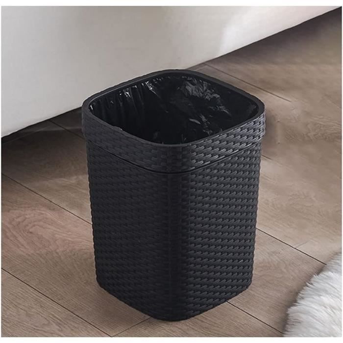 Poubelle, Poubelle en Osier De Rotin Faite À La Main, Corbeille À Papier, Panier À Linge Polyvalent, Panier De Rangement, pour Poubelles De Chambre /Balcon/Salon-Wood Color Poubelle, Poubelle en Osier De Rotin Faite À La Main, Corbeille À Papier, Panier À Linge Polyvalent, Panier De Rangement, pour Poubelles De Chambre /Balcon/Salon-Wood Color