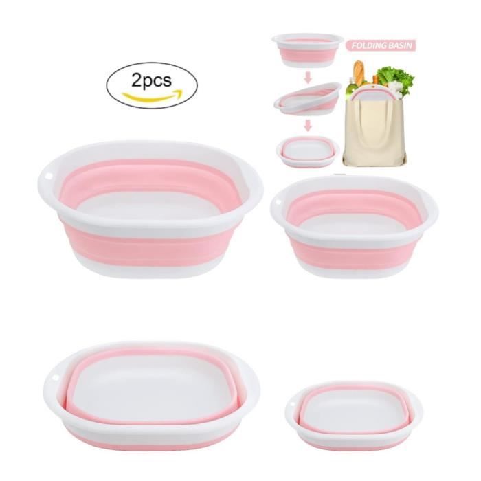 Pliable BassinePliable Vaisselle BolSilicone Multifonction pour CampingCaravaneActivités de Plein AirCuisineVoyageCamping