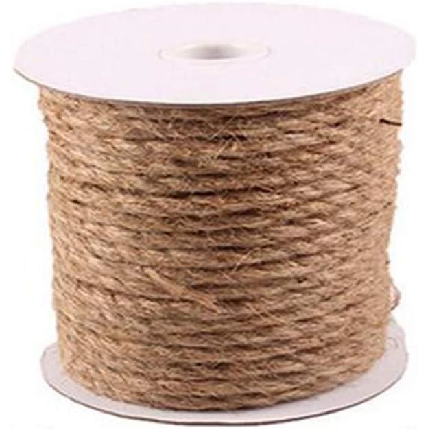 Corde De Chanvre Corde De Jute, 4Mm - 6Mm - 8Mm - 10Mm Épaisse Naturelle Solide Tresser Sisal