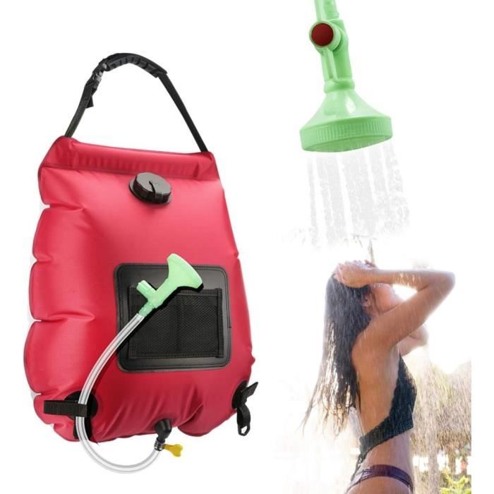 ESTINK Sac de douche solaire portable de 20 litres pour camping