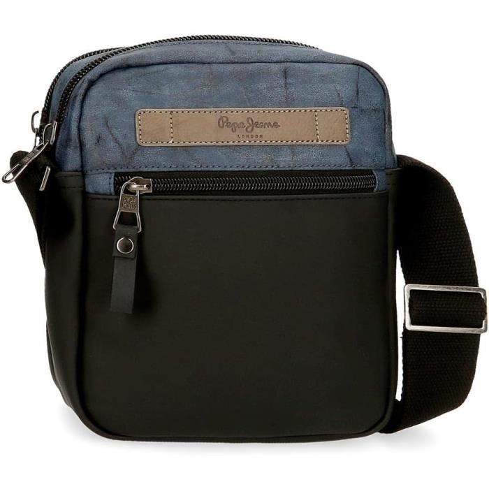 Sac à Main Vintage TEXIER - Bandoulière Synthétique Bleue - Occasion Authentique