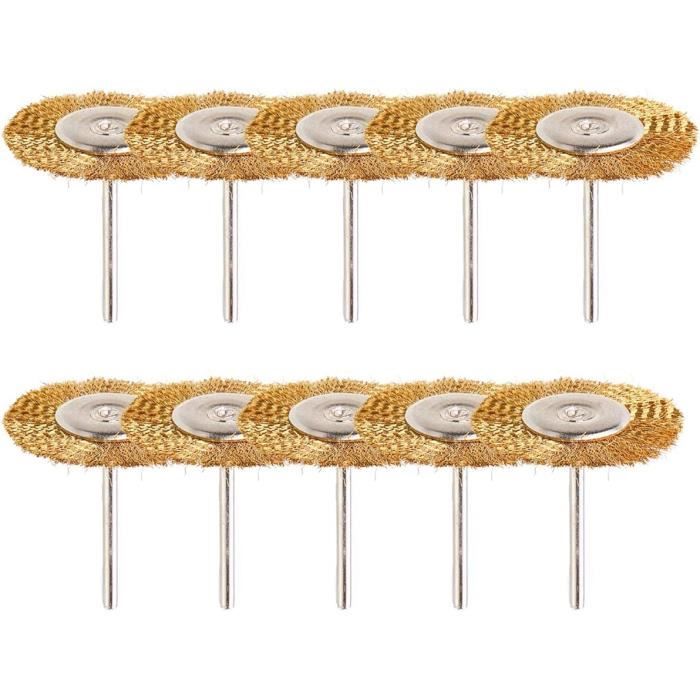 Lot De 3 Brosses Métalliques - Nettoyage Rouille, Laiton, Inox Et Nylon
