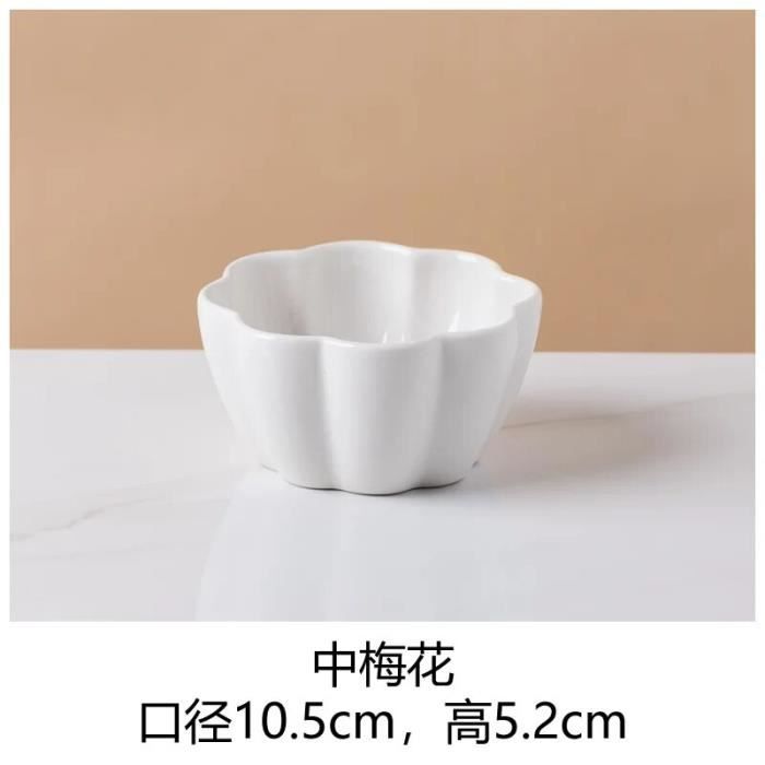 GESDYO Lot De 10 Mini Pots De Fleurs Blancs En Plastique Incassable 6x7 Cm - Idéal Plantes Intérieur Extérieur