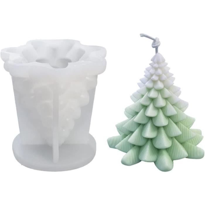 Moule En Silicone Pour Bougie Plâtre Ou Résine Sapin 15;2 Cm Ref 140404