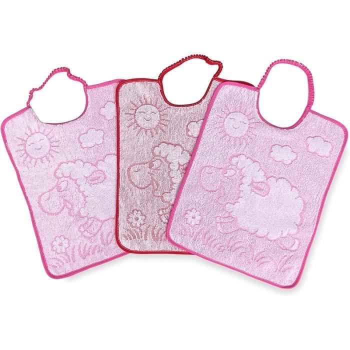 6 Bavoirs Ellepi Bébé - Élastique Cou Coton Imperméable Qualité Oeko-Tex