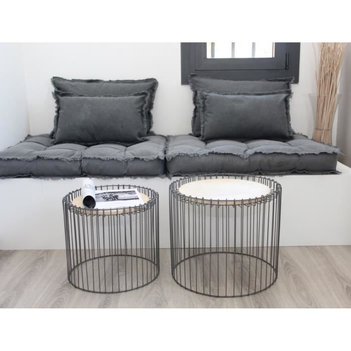 coussin d exterieur coussin de bain de soleil coussin de chaise de jardin matelas et coussins de canape gris cdiscount jardin