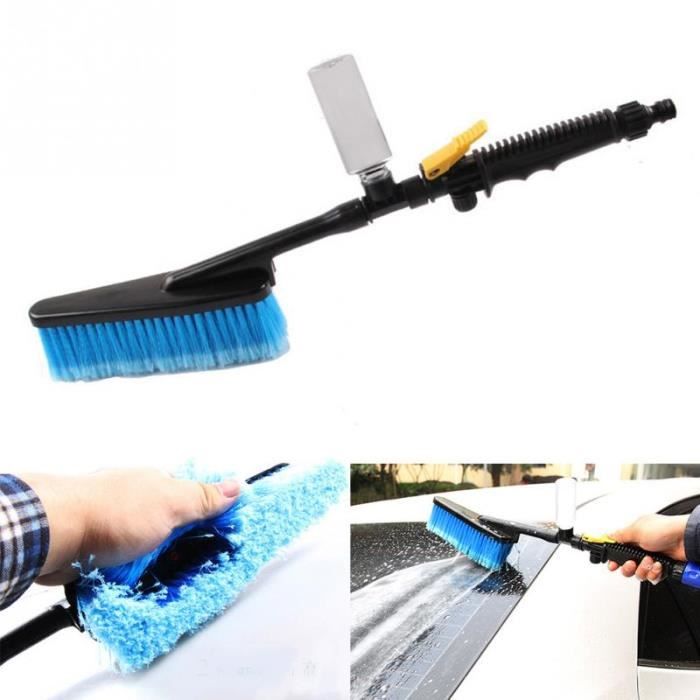 Brosse de lavage de voiture Auto Extérieure Rétractable Longue Poignée Interrupteur De Débit D'eau Mousse Bouteille De Voiture Bross