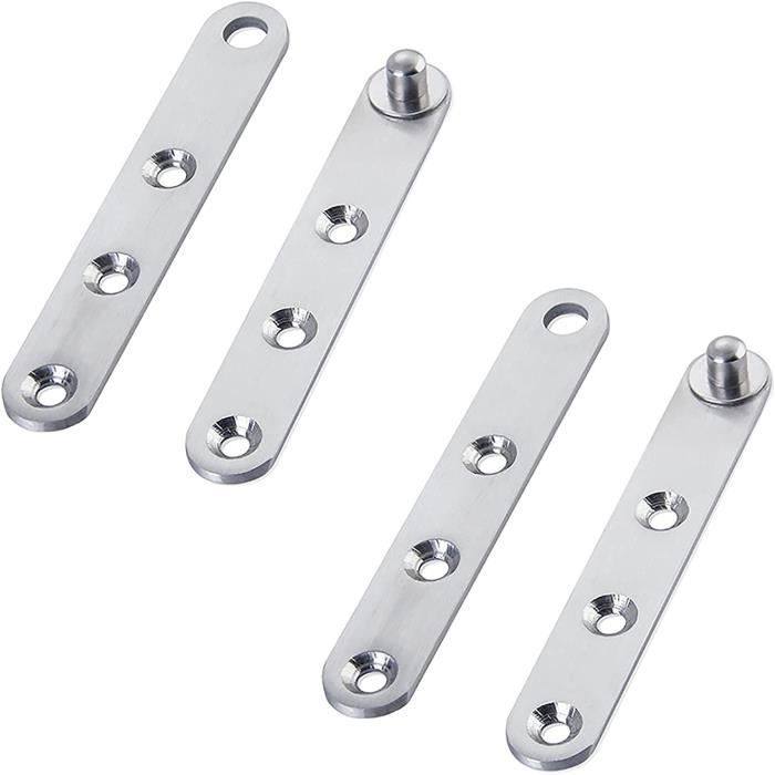 Kit de 2 charnières pivotantes pour placard