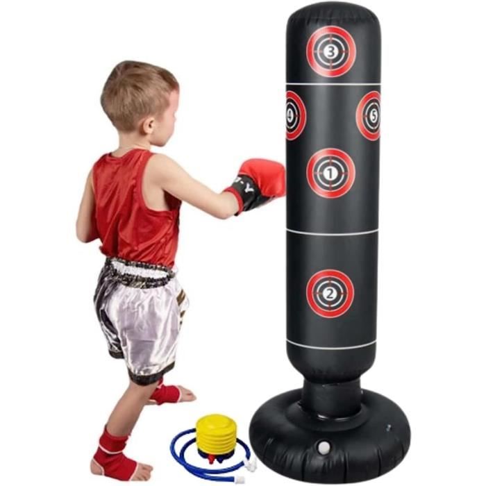 Greg 2 - Sac de boxe gonflable pour enfant et adulte avec pompe