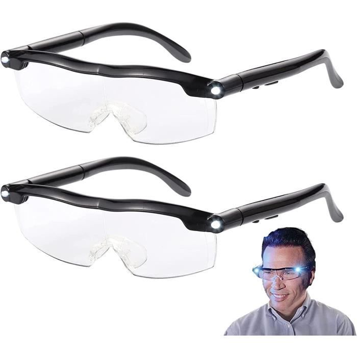 Loupe Grossissement 160 avec 2 LED,Loupes De Lecture Loupe