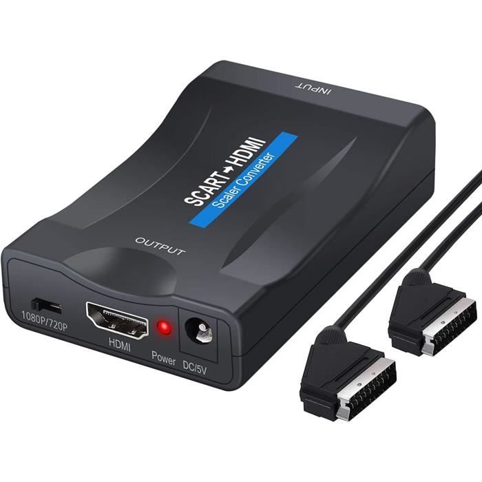 Convertisseur Péritel HDMI Adaptateur Péritel HDMI Convertisseur 1080P