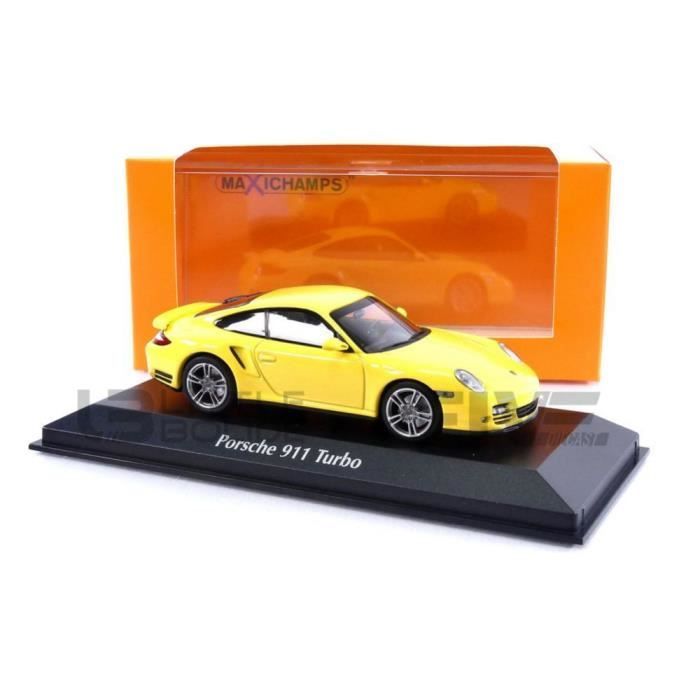 Maxichamps Porsche 911 Turbo 2009 - Doré - échelle 1/43 - Miniature Métal - Neuve