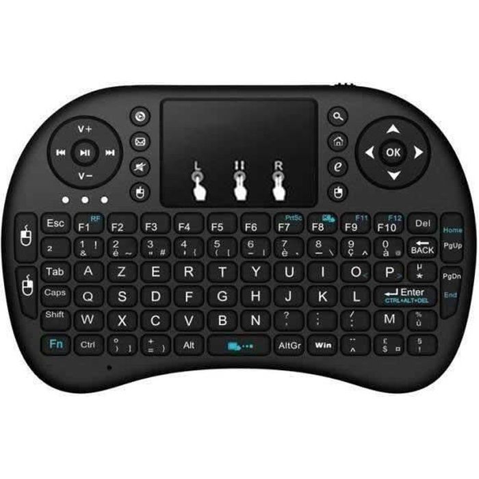 Clavier sans fil – Mini – AZERTY – Rétro-éclairé – Touchpad – Multimédia