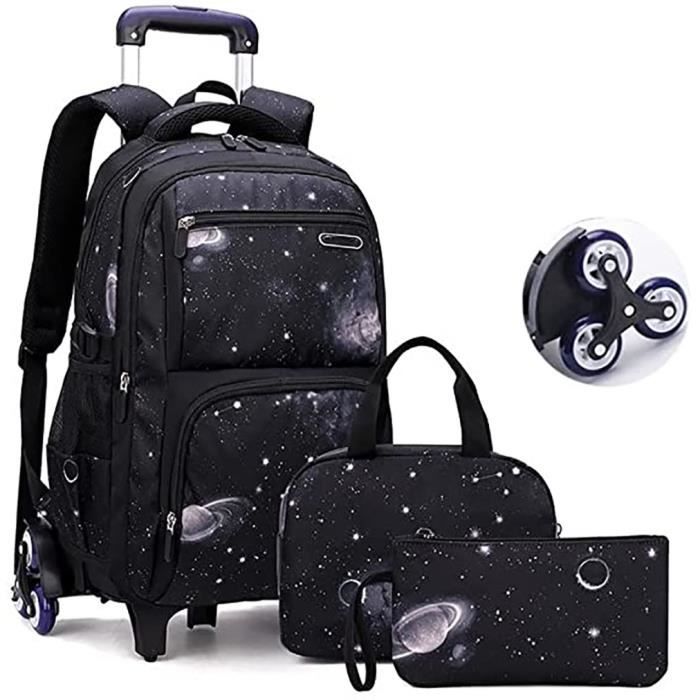 Cartable a Roulette Sac Dos roulettes Scolaire pour Enfant