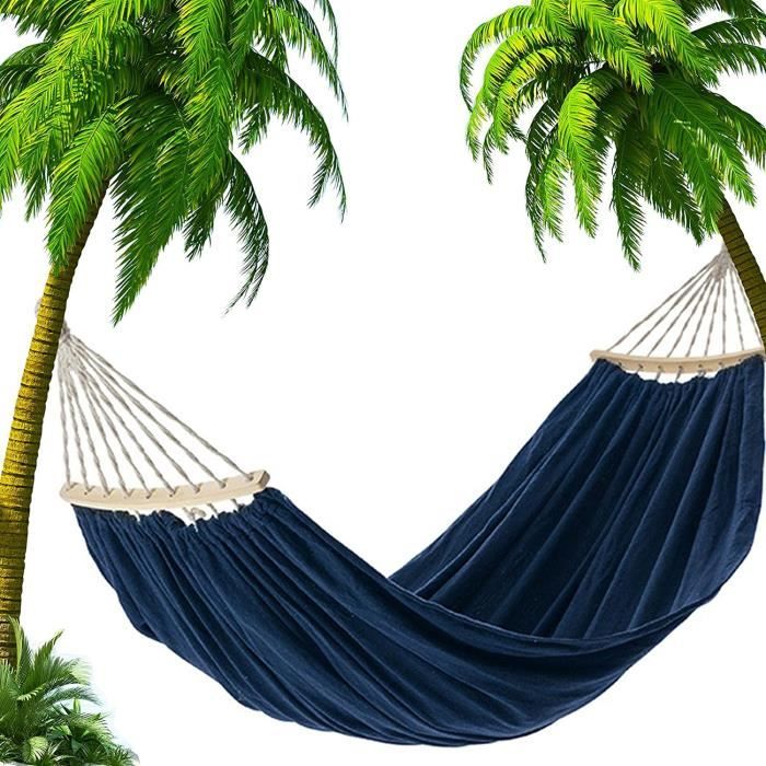 Hamac de Camping en tissu confortable, en toile, pour jardin, voyage, plage