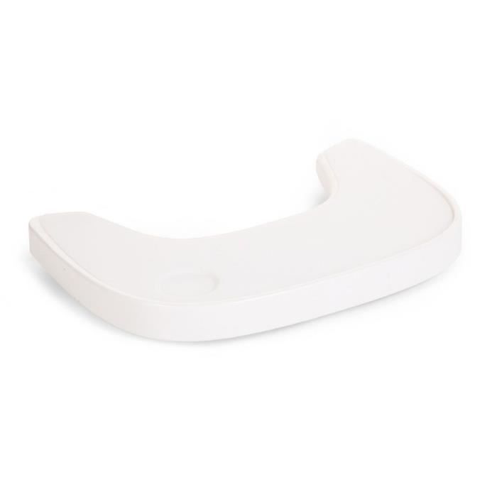 CHILDHOME Tablette chaise Evolu 2 blanche et set en silicone CHILDHOME Tablette chaise Evolu 2 blanche et set en silicone