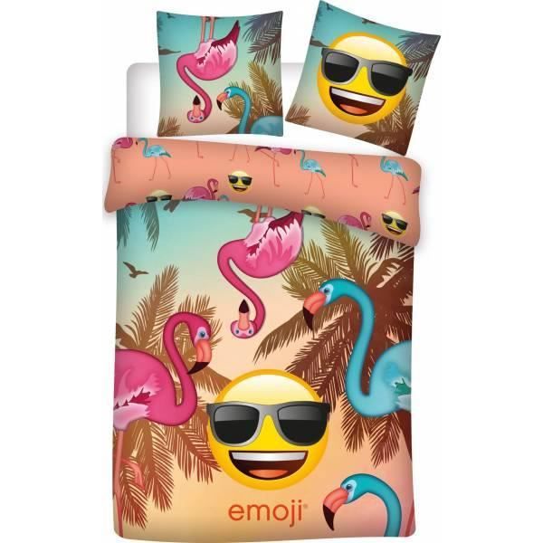 Housse de couette et taie doreiller SMILEY MARINE 100/% Coton SMILEY 140 x 200 cm