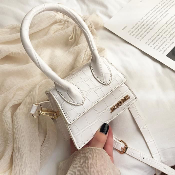 SAC A MAIN,Jacquemus Mini petits sacs carrés pour femmes 2020 Sac à main concepteur de luxe