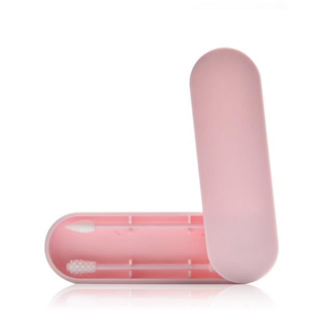 Coton tiges réutilisables en Silicone, 2 pièces, nettoyage des oreilles, cosmétique, recyclage à l' aide de cotons ti*YK2745