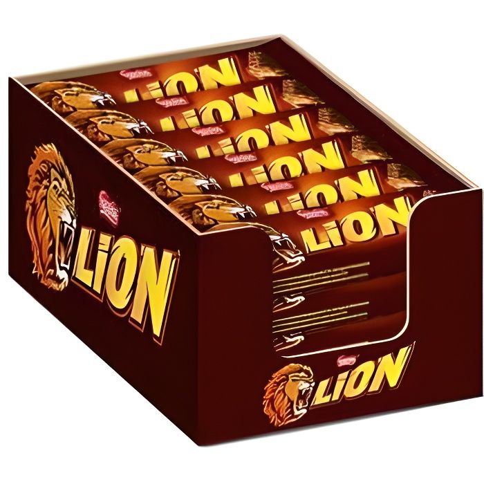 Barres de chocolat au lait LION : les 11 barres de 42g à Prix Carrefour