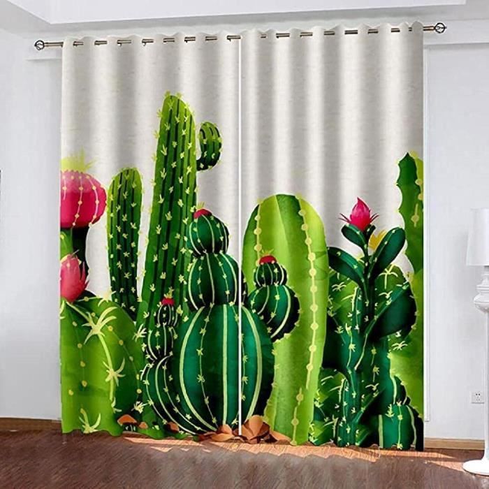 Thème Désert Cartoon Rideau De Douche Cactus Désert 180x180cm - Déco Salle De Bain Enfants Motif Coloré Rideau Douche Désert Coloré