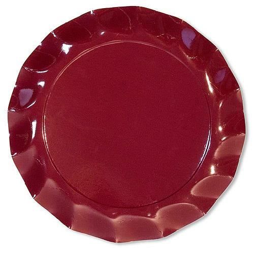 ASSIETTE PLATE X10 BORDEAUX