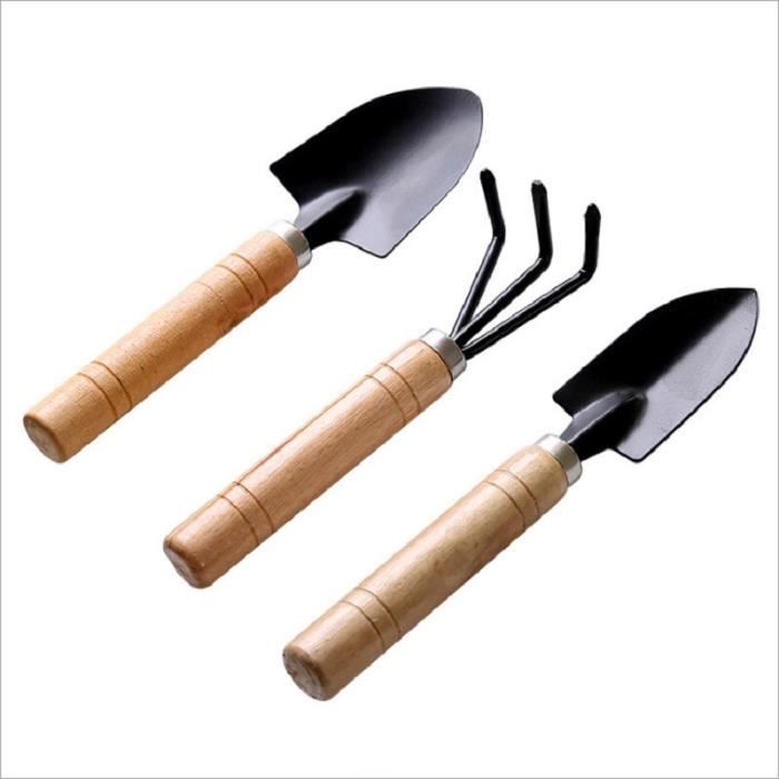 Outils de jardinage,Mini outils de jardinage, manche en bois, en