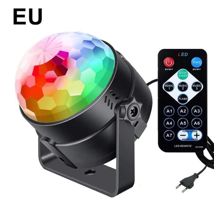 Mini Boule Disco LED USB - Lampe Stroboscope Colorée Pour Fête, Bar, Chambre, Ambiance Lumineuse