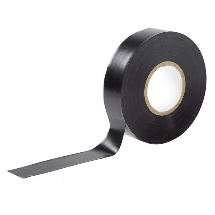 Ruban isolant électrique en PVC, 10m, Super colle, noir, haute tension