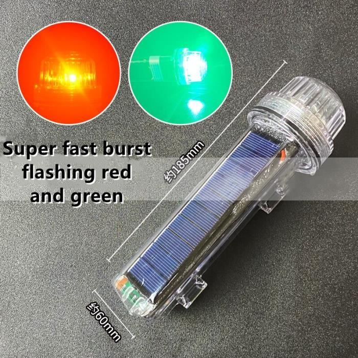 Kit Feux De Navigation LED à Piles Seachoice - Lumière Rouge Verte + Feu De Poupe Blanche - Pour Petit Bateau