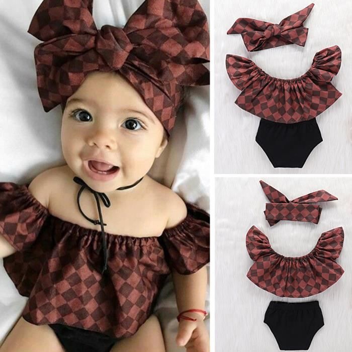 Joli Bebe Fille Infantile A Carreaux A Volants Top Pantalon Court Bandeau Tenue D Ete Ensemble 70cm 0 3m Cdiscount Sport Joli Bebe Fille Infantile A Carreaux A Volants Top Pantalon Court Bandeau Tenue D Ete Ensemble 70cm 0 3m Cdiscount Sport