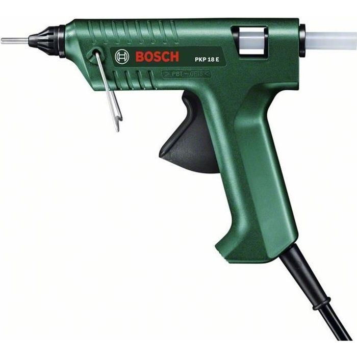 Pistolet à colle BOSCH - PKP 18 E - Electrique - 7 min - Vert et noir - 10 cm - 11 mm