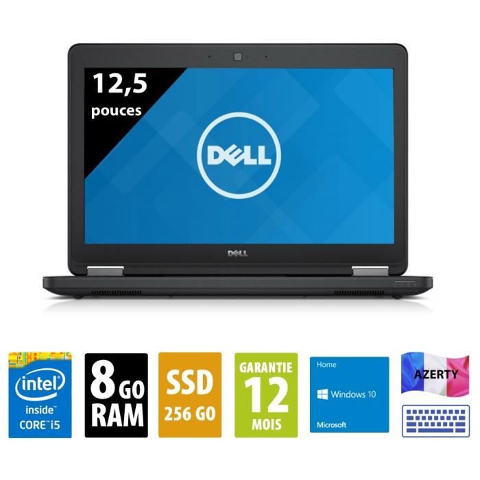 Dell Latitude E5250 12 pouces Core i5 5300U 8Go RAM 256Go SSD WXGA W10H