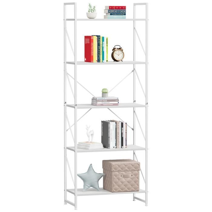 Bibliothèque Industrielle Bois Métal - Intérieur Créatif