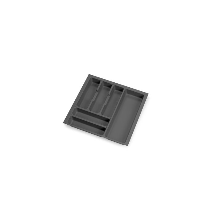 Emuca Portacoltelli per cassetto Orderbox, 150x470 mm, Acciaio e Legno, Grigio antracite