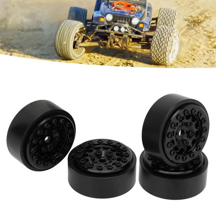 Jante de roue RC Beadlock - OMABETA - 1.0 pouces - 4 pièces - Alliage d'aluminium - Compatible