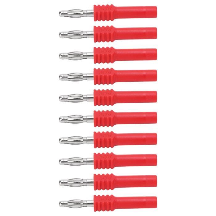 10 Pcs Connecteurs Banane 2,5 Mm Mâle Femelle Plaqué Or - Haute Performance Pour RC Et HiFi