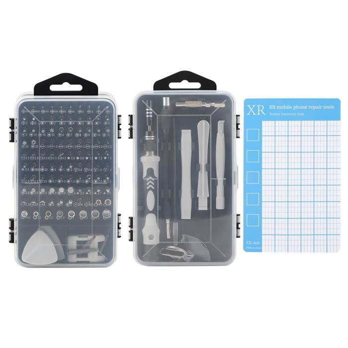 Jeu de tournevis de précision 152 en 1, kit d'outils de
