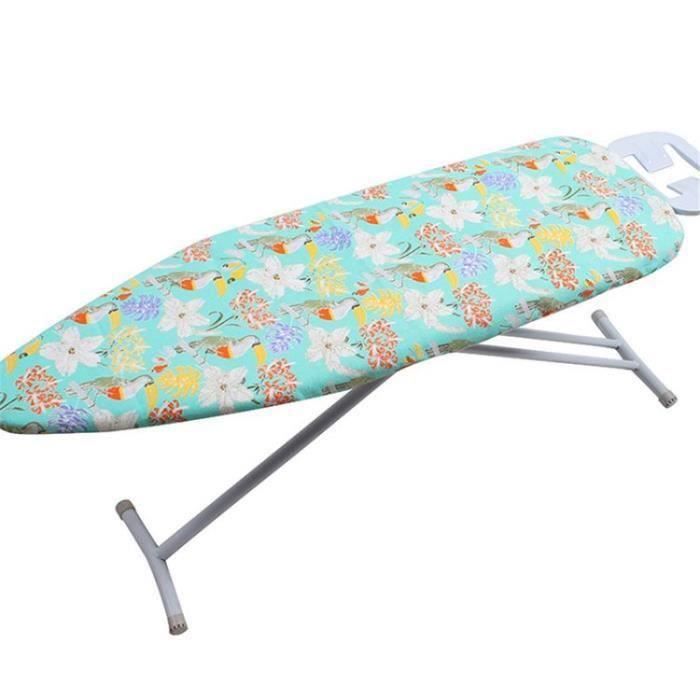 Treer Housse Table à Repasser 140x50cm en Impression 3D, Résistante Aux Hautes Températures, avec Tampon Anti-Scorch et Fixations, pour Fers à Repasser Vapeur (1 zèbre Orange