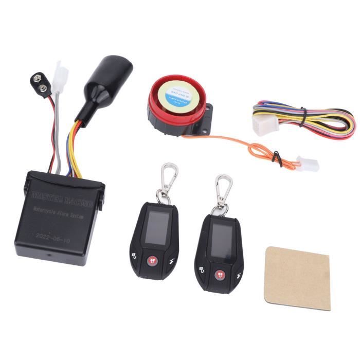 Alarme Antivol Moto Sans Fil 150m – Son Puissant, Étanche, 2 Télécommandes 12V Pour Scooter, Moto, Quad