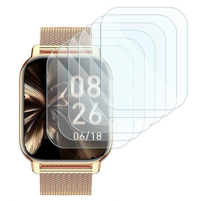 [Pack x6] Protection Écran Verre Flexible pour Popglory Montre Connectée 1.85 Pouces