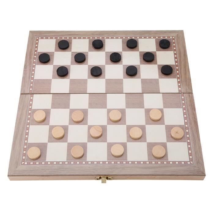 Serious-Jeu d'échecs Jouet d'échecs interactif portatif pliant de