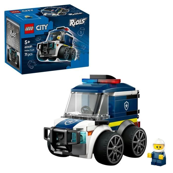 LEGO City 60481 Véhicules - Le Camion de Police - Jeu Créatif dès 5 ans - Idée de Cadeau