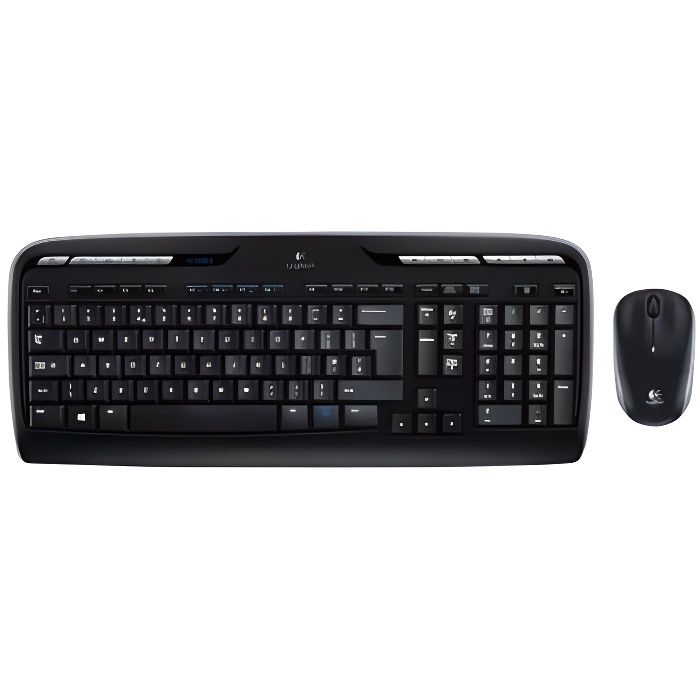 Ensemble Clavier et Souris Logitech MK330 – Sans Fil, QWERTZ, Noir - vue 7