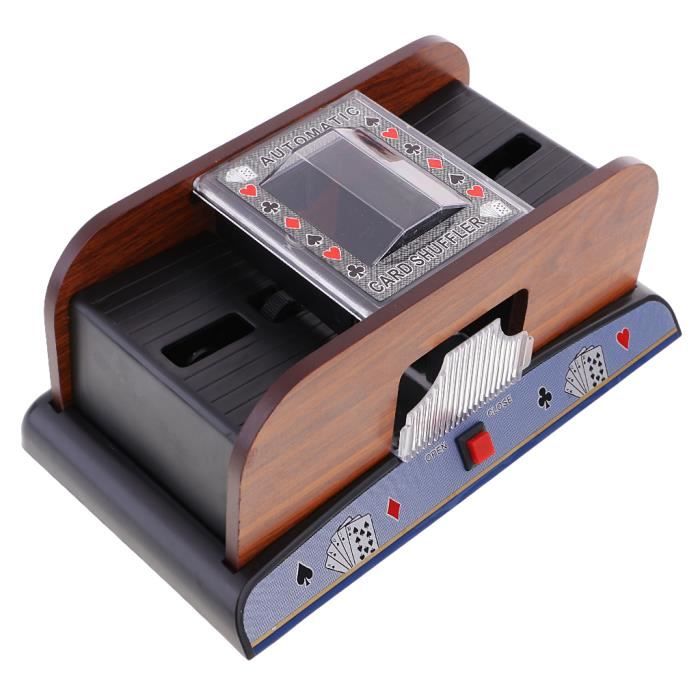 Mélangeur De Cartes Automatique Pour 6 Jeux – Alimentation USB-C Et Piles – Idéal Pour Soirées Poker