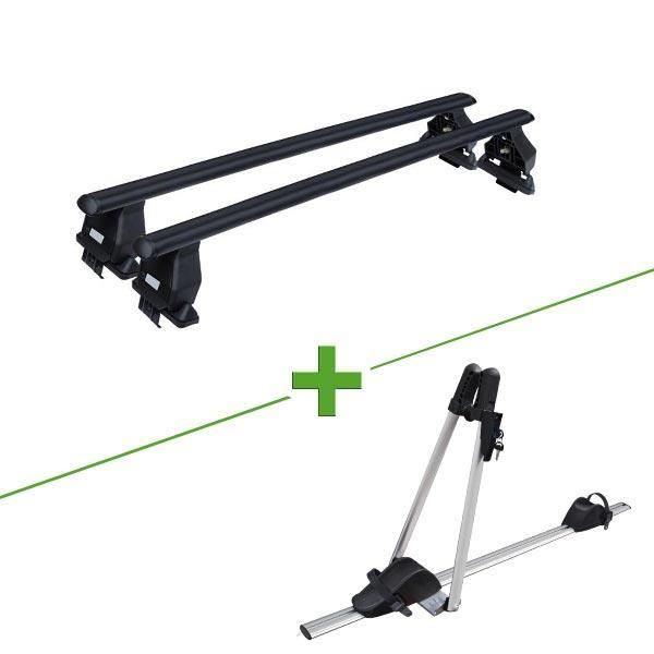 Pack barres et porte vélo MBO Tema acier + Asso pour Renault Captur 5 portes  - 3664956385481 - Cdiscount Auto