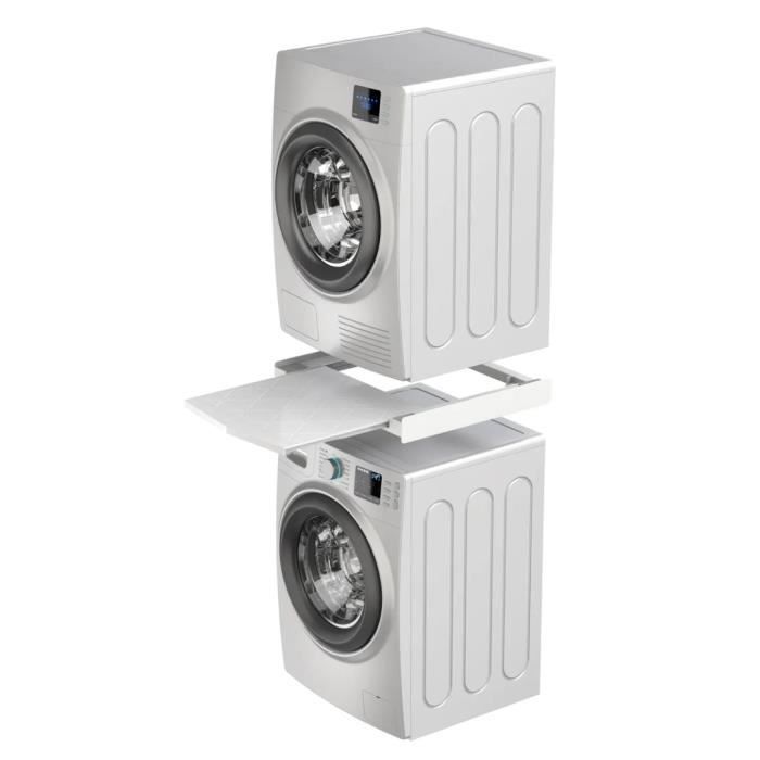 Kit de superposition - MELICONI - TORRE QUICK - 30% plastique recyclé - pour lave-linge et sèche-linge - Meliconi